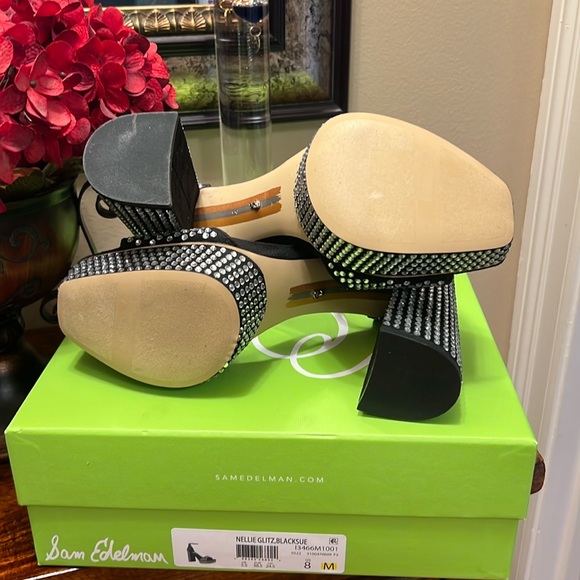 Sam Edelman Nellie Glitz Heels in Blacksue - Picture 9 of 17